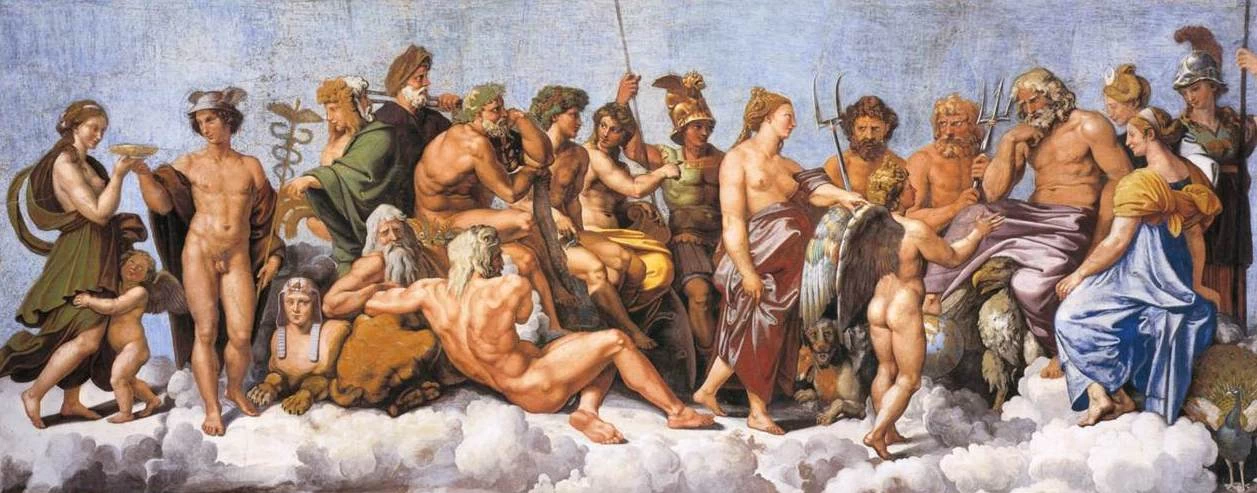 Il consiglio degli dei - 1517, Villa farnesina, Roma